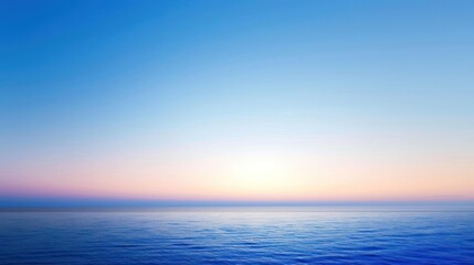 Wall Mural - tranquil sunset over the sea