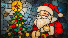 ステンドグラスのクリスマスツリー 無料画像 - Public Domain Pictures