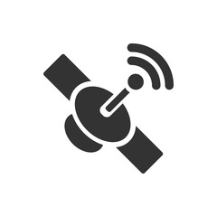 Poster - Satellite Icon with WiFi Signal for Technology Concepts. Illustration of a satellite icon with WiFi signal, representing communication, technology, and global connectivity ideal for tech and digital