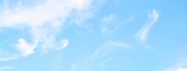 Wall Mural - blue sky with white clouds. The sky is clear and bright after rain.