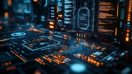 Data flow visualized across a range of networking devices and interfaces.