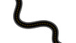 © Umar - Horizontal asphalt road template. Winding road. Journey traffic curved highway. Seamless highway marking Isolated on background. Straight and winding road road. vector illustration