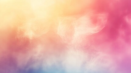 Wall Mural - Abstract Pastel Sky with Whimsical Clouds