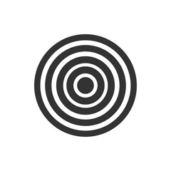 Poster - Concentric Circles Abstract Geometric Design Illustration.  concentric circles creating an abstract geometric design. Ideal for backgrounds, patterns, or design.