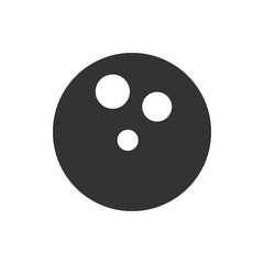 Poster - Creative Minimalist Abstract Black and White Circle Design. abstract design featuring a black circle with smaller circles, perfect for modern and creative concepts in art and design projects.