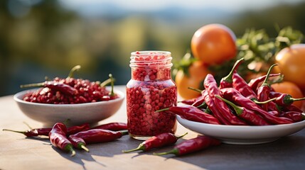 Poster - Red Chili Peppers Still Life