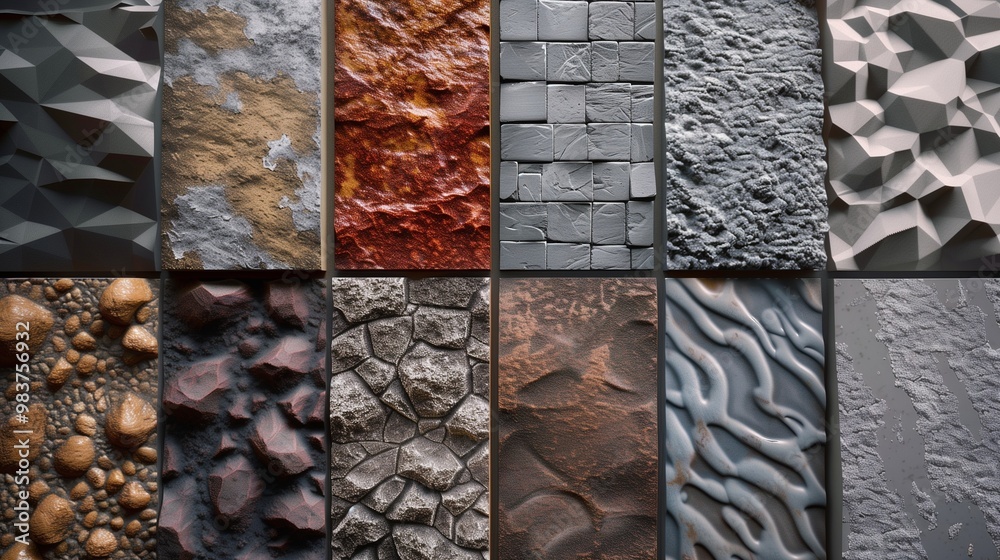 Detailed 3D Texture Collection: Various Surfaces and Textures for ...