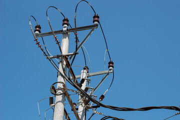 Power Pole or Power transformer station