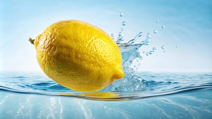 Lemon and water texture graphic design concept, citrus, fresh, fruit, vibrant, yellow,liquid, refreshing, summer