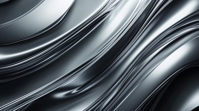 A sleek silver metallic background, perfect for luxury branding and modern designs with space for text