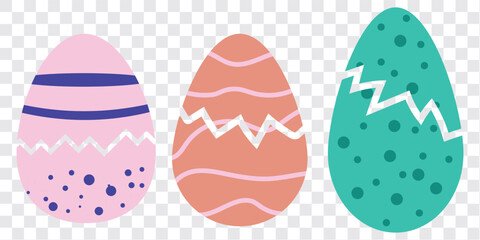 Poster - Egg icon. Easter eggs icons. Happy Easter day festival. Cracked egg Vector illustration. EPS 10.