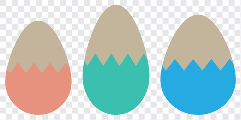 Poster - Egg icon. Easter eggs icons. Happy Easter day festival. Cracked egg Vector illustration. EPS 10.