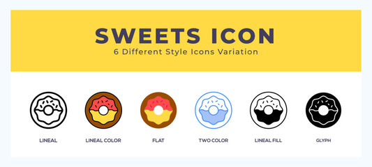 Sticker - Sweets icon. high quality icon symbol for web design