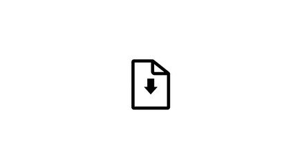 PDF file download icon animation on solid background .file download icon concept