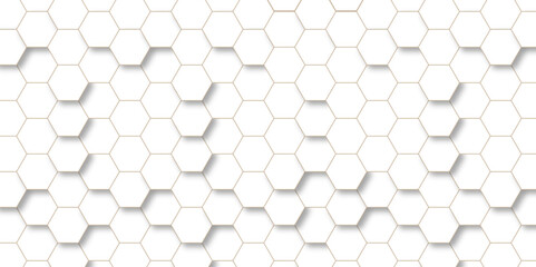 Abstract background hexagons Vector banner design. Hexagonal abstract background. Abstract Seamless pattern design, vector. Random waving motion abstract background from hexagon geometric surface loop