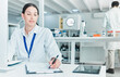 © CourtH/peopleimages.com - Writing, feedback or woman in laboratory for science breakthrough, clinical trial or discovery. Notes, medical exam or scientist with checklist for vaccine research, mpox cure or study development