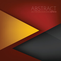Poster - graphic geometric triangle overlap vector layer background for text and message design
