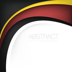 Poster - graphic vector curve line overlap background for text and message design

