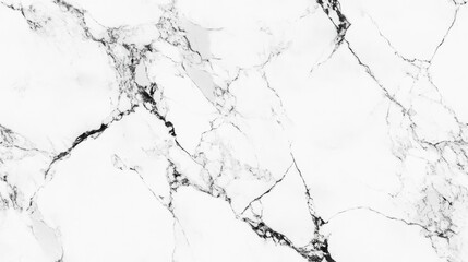 Wall Mural - White marble texture and background with black and white marbling surface Close up view of a white marble table showcasing the granite texture