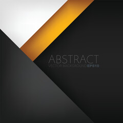 Poster - graphic geometric triangle overlap vector layer background for text and message design