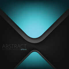 Poster - graphic geometric triangle overlap vector layer background for text and message design