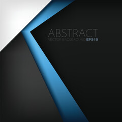 Poster - graphic geometric triangle overlap vector layer background for text and message design