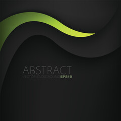 Poster - graphic vector curve line overlap background for text and message design