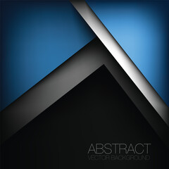 Poster - graphic geometric triangle overlap vector layer background for text and message design