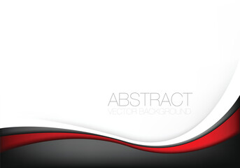 Fototapete - graphic vector curve line overlap background for text and message design