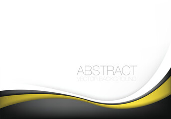 Poster - graphic vector curve line overlap background for text and message design