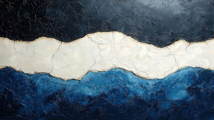 Wall Mural - Abstract Blue and White Cracked Texture Background