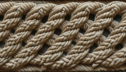 Rope art pattern showcasing craftsmanship and texture