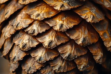 Wall Mural - pine cones background