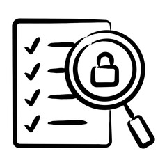 Wall Mural - Security Audit Icon