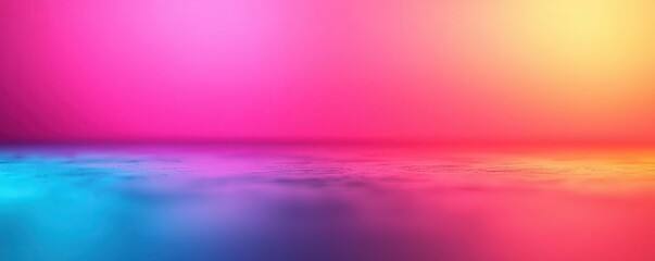 Poster - Vibrant abstract background featuring colorful gradient lights and reflections, perfect for creative design projects.