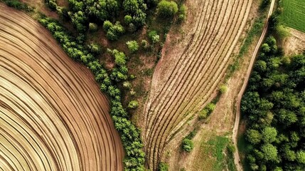 sustainable agriculture in a rural field, producing organic crops for eco-friendly farming 