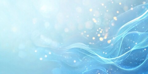 beautiful abstract wave technology background with blue light digital effect