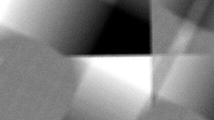 Fototapete - Abstract modern gray noise background design with layers of textured white transparent material in squares shapes in random geometric pattern