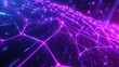 © Tackey - Vibrant abstract network of interconnected nodes and glowing lines in purple and blue tones, representing technology and innovation.