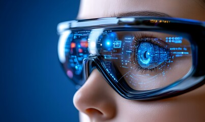 Poster - Holographic Communication, A futuristic scene displaying a high-definition holographic video call with vibrant visuals and immersive interactions.