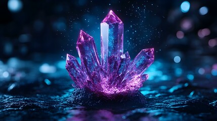 Poster - Time Crystal Phenomenon, an intricate display of a time crystal's unique structure, showcasing its defiance of thermodynamic principles in motion.