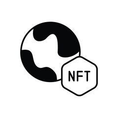 Gloel Nft vector icon