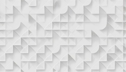 Poster - Rotated abstract modern minimal scattered white polygon geometrical quarter circle pattern background.