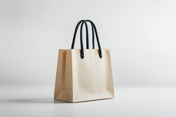 Simple Shopping Bag Mockup Isolated created with Generative AI