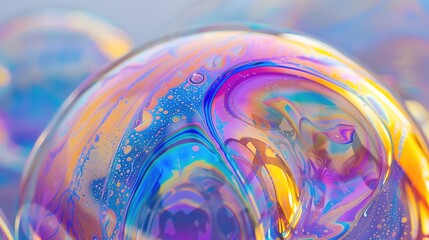 rainbow soap bubble surface