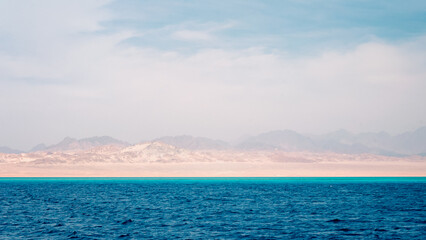 Red Sea and rocky coast in Egypt