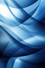 Poster - Waves of blue blend seamlessly in a gradient, forming a calming and modern backdrop that can enhance any creative project or design