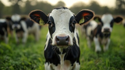 Canvas Print - Close Up of Curious Calf