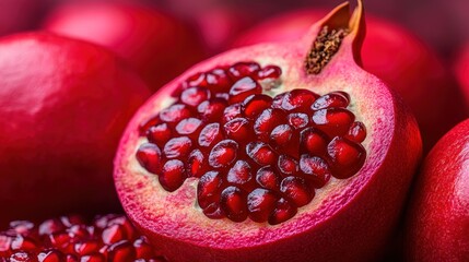 Wall Mural - Pomegranate Closeup