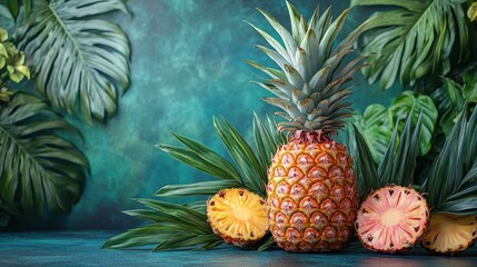 Wall Mural - Tropical Pineapple Delight